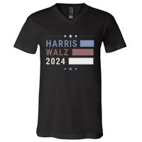 Political Democrat 47 Presidential Election 2024 Harris Walz V-Neck T-Shirt