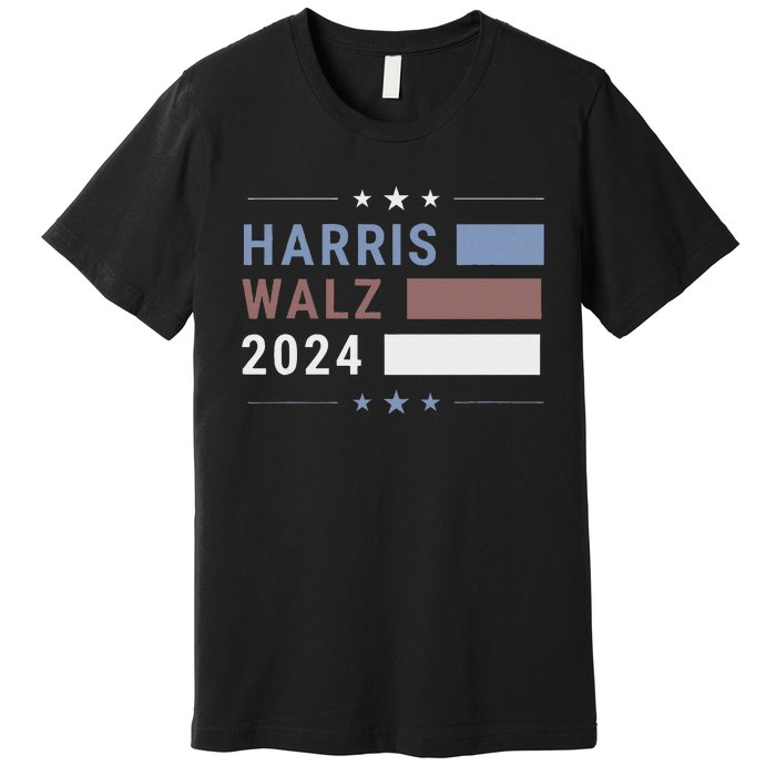 Political Democrat 47 Presidential Election 2024 Harris Walz Premium T-Shirt