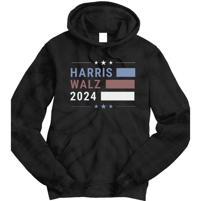 Political Democrat 47 Presidential Election 2024 Harris Walz Tie Dye Hoodie