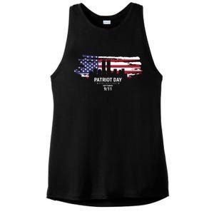 Patriot Day 9/11 Ladies PosiCharge Tri-Blend Wicking Tank