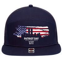 Patriot Day 9/11 7 Panel Mesh Trucker Snapback Hat