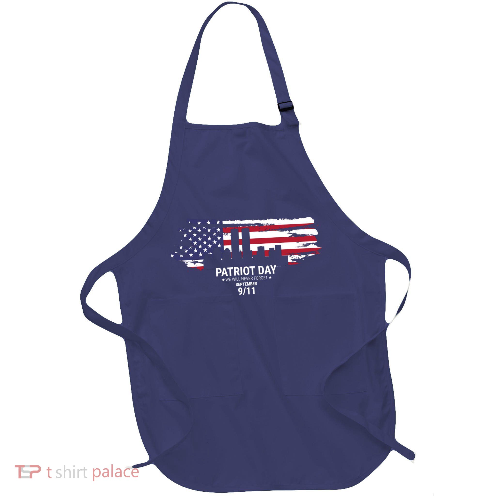 Patriot Day 9/11 Full-Length Apron With Pockets