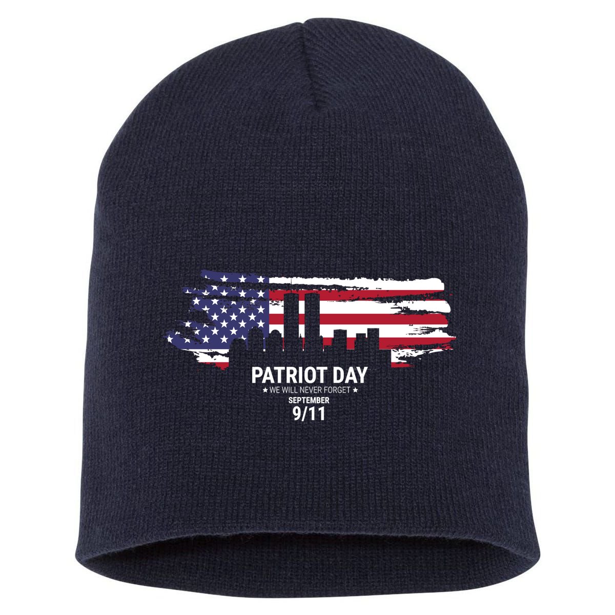 Patriot Day 9/11 Short Acrylic Beanie