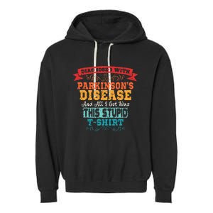 ParkinsonS Disease Awareness Gift Garment-Dyed Fleece Hoodie