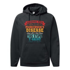 ParkinsonS Disease Awareness Gift Performance Fleece Hoodie