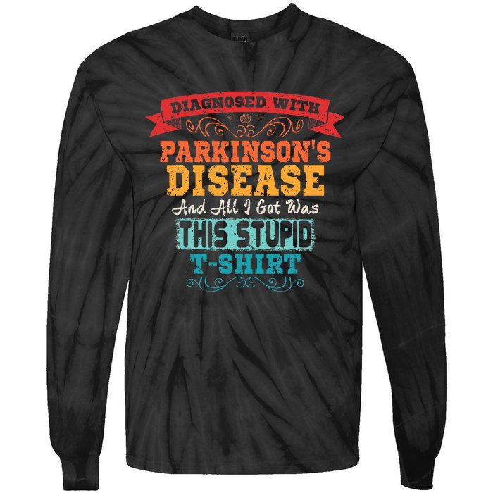 ParkinsonS Disease Awareness Gift Tie-Dye Long Sleeve Shirt