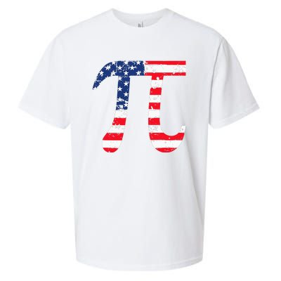 Pi Day American Flag Patriotic Math Nerd Geek 3.14 July 4th Sueded Cloud Jersey T-Shirt