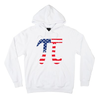 Pi Day American Flag Patriotic Math Nerd Geek 3.14 July 4th Hoodie