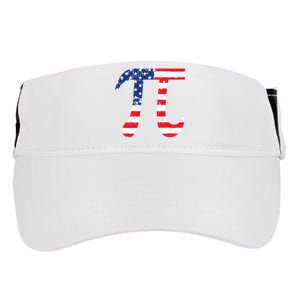 Pi Day American Flag Patriotic Math Nerd Geek 3.14 July 4th Adult Drive Performance Visor