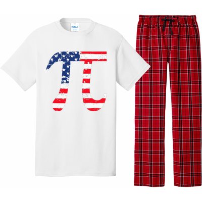 Pi Day American Flag Patriotic Math Nerd Geek 3.14 July 4th Pajama Set