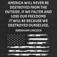 Pro Democracy Abraham Lincoln Quote Stand Up For Freedom Cool Comfort Performance Bucket Hat