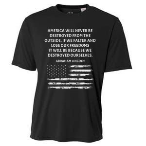 Pro Democracy Abraham Lincoln Quote Stand Up For Freedom Cooling Performance Crew T-Shirt