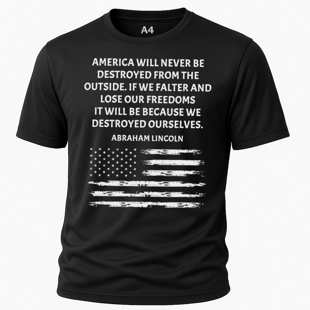 Pro Democracy Abraham Lincoln Quote Stand Up For Freedom Performance Shirt
