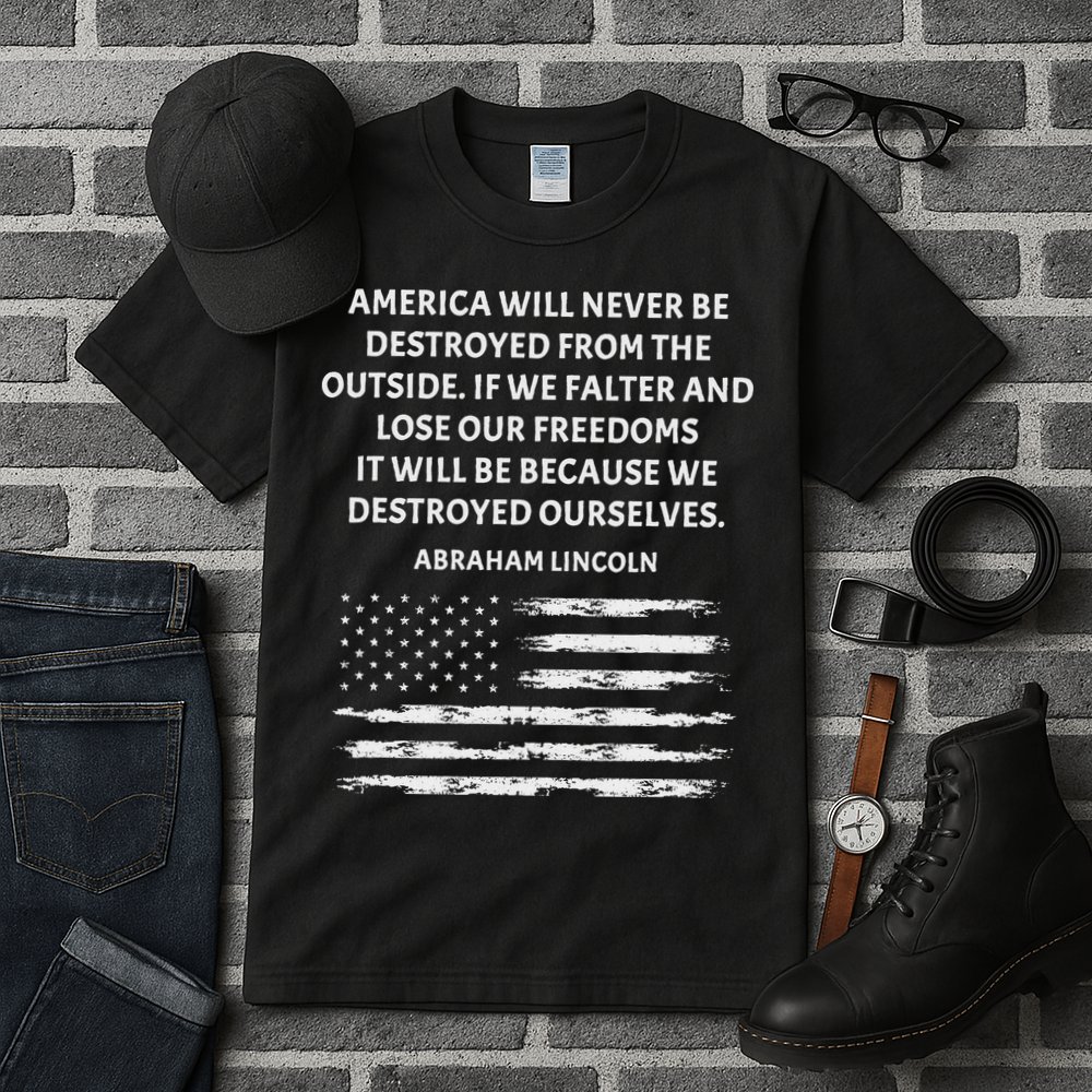 Pro Democracy Abraham Lincoln Quote Stand Up For Freedom Tall T-Shirt