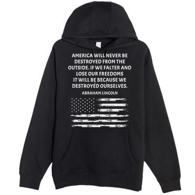 Pro Democracy Abraham Lincoln Quote Stand Up For Freedom Premium Pullover Hoodie