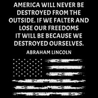 Pro Democracy Abraham Lincoln Quote Stand Up For Freedom Poster