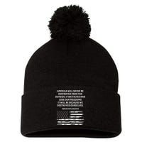 Pro Democracy Abraham Lincoln Quote Stand Up For Freedom Pom Pom 12in Knit Beanie