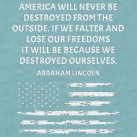 Pro Democracy Abraham Lincoln Quote Stand Up For Freedom Sueded Cloud Jersey T-Shirt