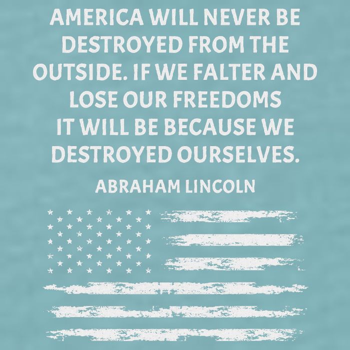 Pro Democracy Abraham Lincoln Quote Stand Up For Freedom Sueded Cloud Jersey T-Shirt