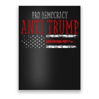 Pro Democracy Anti Trump Election 24 Vintage American Flag Poster