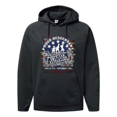 Proud Descendant American Revolution Fife And Drum Novelty Performance Fleece Hoodie