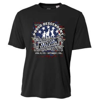 Proud Descendant American Revolution Fife And Drum Novelty Cooling Performance Crew T-Shirt