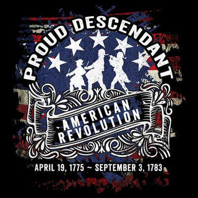Proud Descendant American Revolution Fife And Drum Novelty T-Shirt