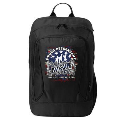 Proud Descendant American Revolution Fife And Drum Novelty City Backpack