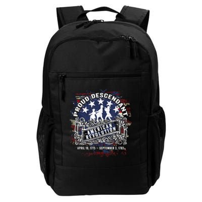 Proud Descendant American Revolution Fife And Drum Novelty Daily Commute Backpack