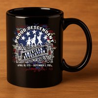 Proud Descendant American Revolution Fife And Drum Novelty 11oz C Handle Ceramic Mug