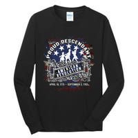 Proud Descendant American Revolution Fife And Drum Novelty Tall Long Sleeve T-Shirt