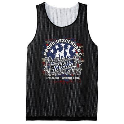 Proud Descendant American Revolution Fife And Drum Novelty Mesh Reversible Basketball Jersey Tank