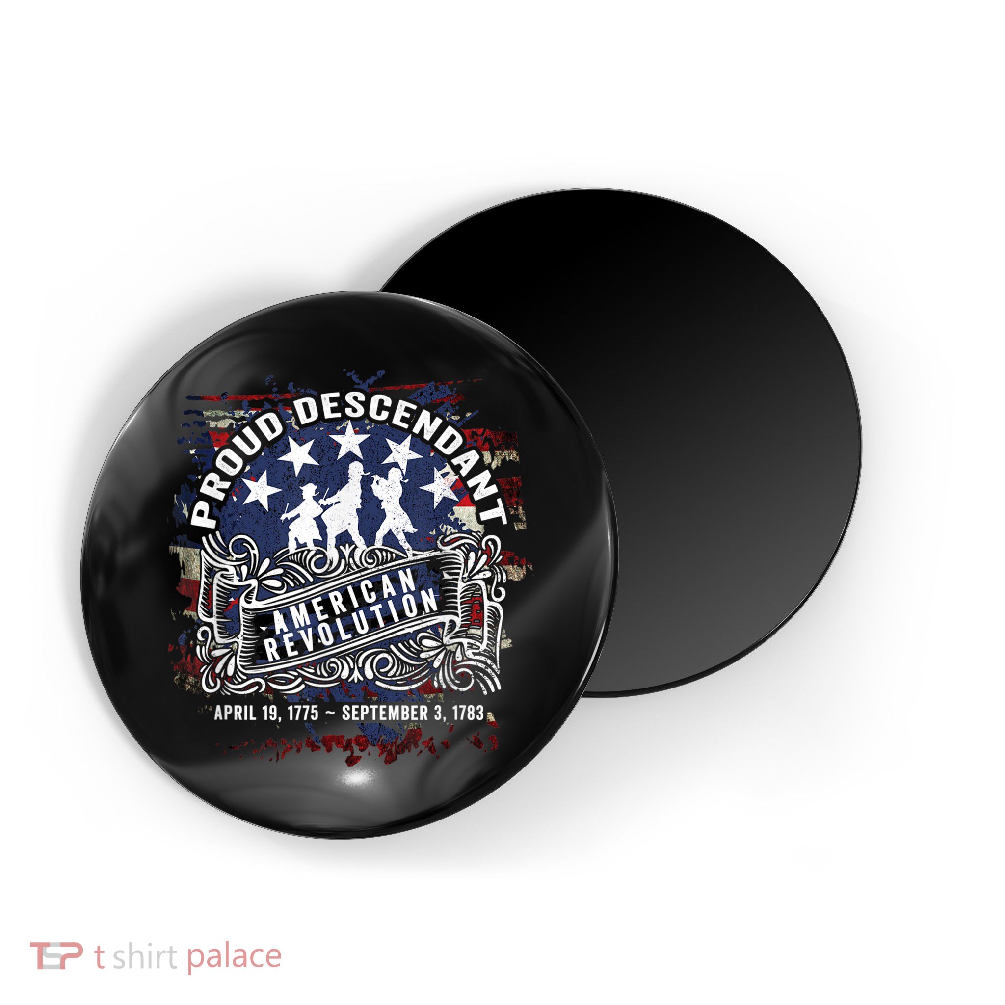 Proud Descendant American Revolution Fife And Drum Novelty Magnet