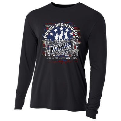 Proud Descendant American Revolution Fife And Drum Novelty Cooling Performance Long Sleeve Crew