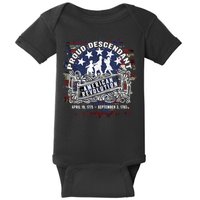 Proud Descendant American Revolution Fife And Drum Novelty Baby Bodysuit