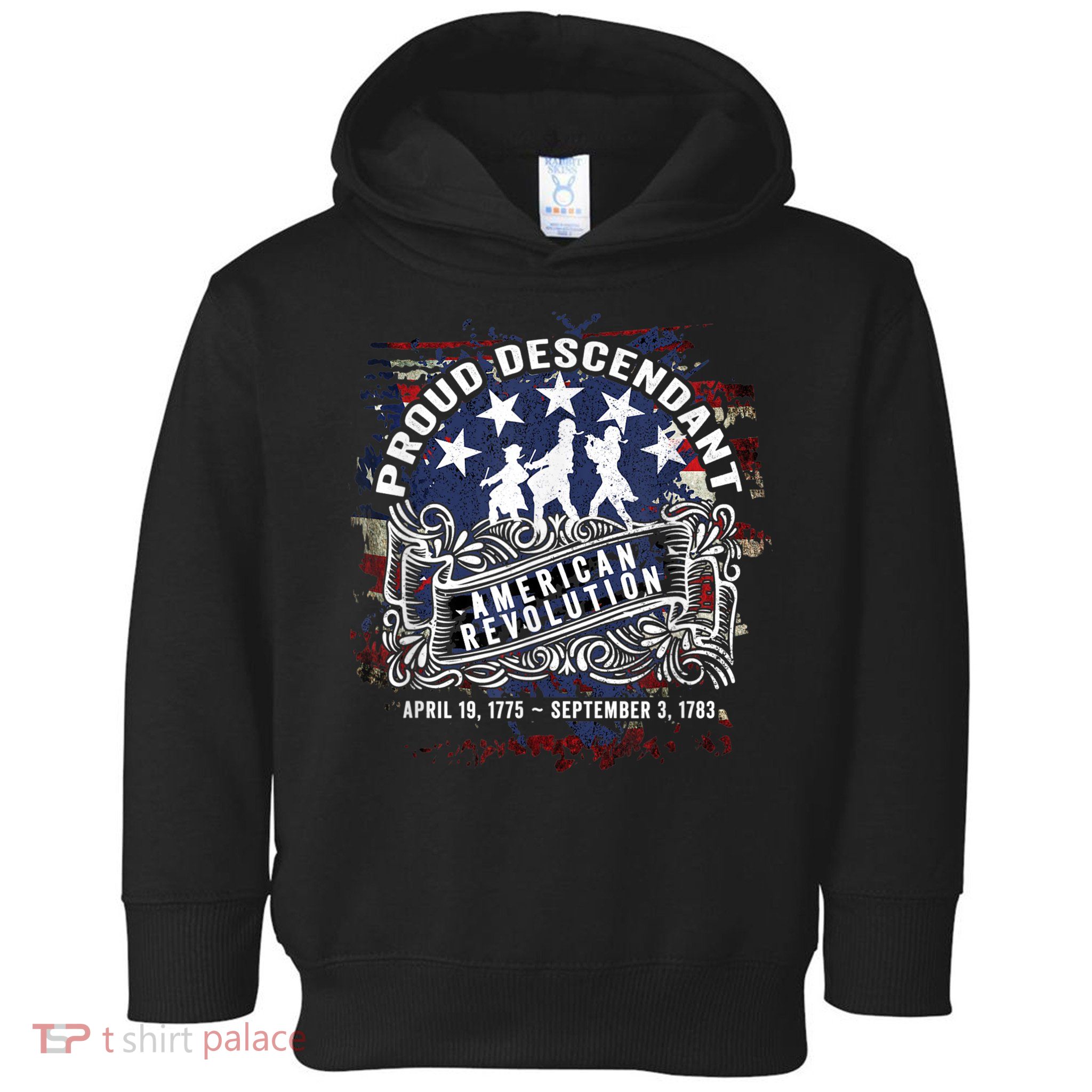 Proud Descendant American Revolution Fife And Drum Novelty Toddler Hoodie