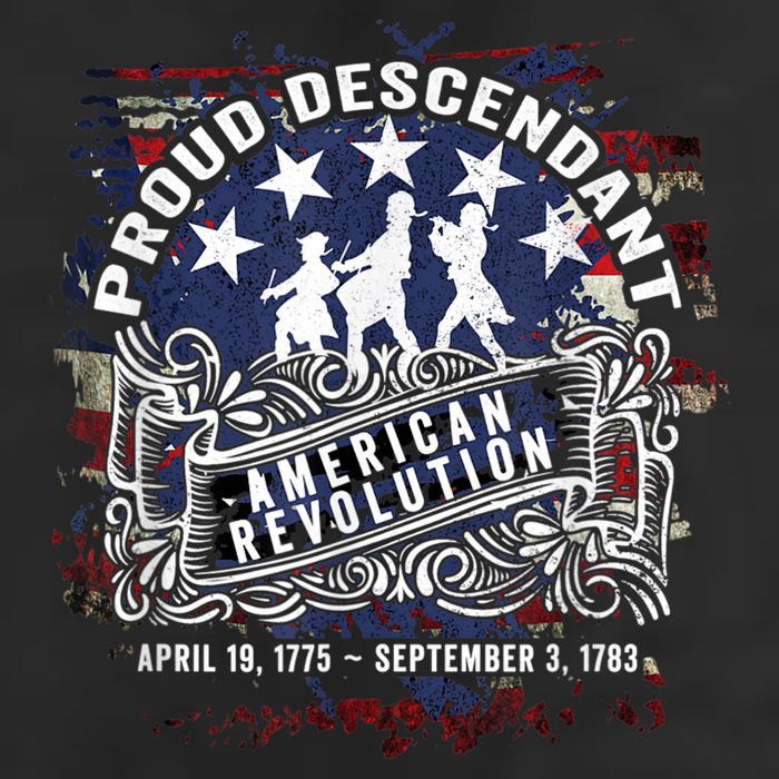 Proud Descendant American Revolution Fife And Drum Novelty Golf Towel