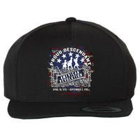 Proud Descendant American Revolution Fife And Drum Novelty Wool Snapback Cap
