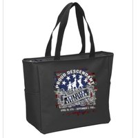 Proud Descendant American Revolution Fife And Drum Novelty Zip Tote Bag