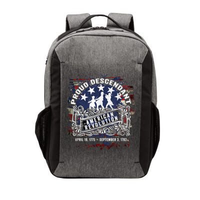 Proud Descendant American Revolution Fife And Drum Novelty Vector Backpack