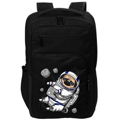 Pug Dog Astronaut Funny Space Cosmic Girl Boy Impact Tech Backpack