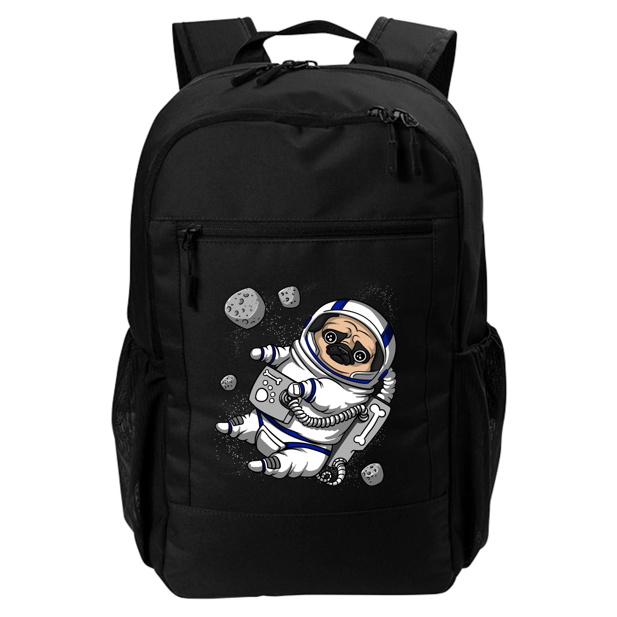 Pug Dog Astronaut Funny Space Cosmic Girl Boy Backpack