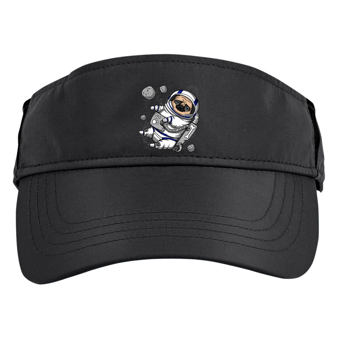 Pug Dog Astronaut Funny Space Cosmic Girl Boy Adult Drive Performance Visor