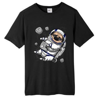 Pug Dog Astronaut Funny Space Cosmic Girl Boy Tall Fusion ChromaSoft Performance T-Shirt