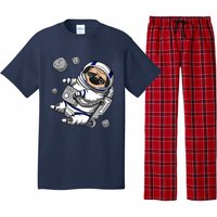 Pug Dog Astronaut Funny Space Cosmic Girl Boy Pajama Set