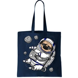 Pug Dog Astronaut Funny Space Cosmic Girl Boy Tote Bag