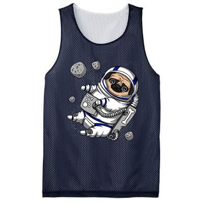 Pug Dog Astronaut Funny Space Cosmic Girl Boy Mesh Reversible Basketball Jersey Tank