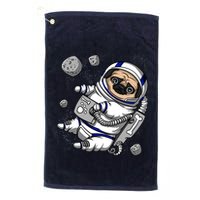 Pug Dog Astronaut Funny Space Cosmic Girl Boy Golf Towel