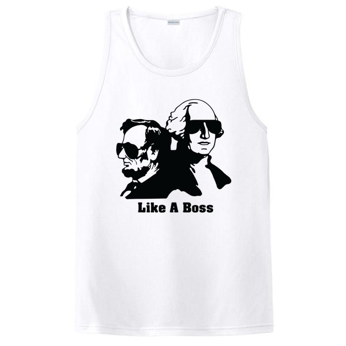 Presidents Day Abe Lincoln George Washington Tee PosiCharge Competitor Tank