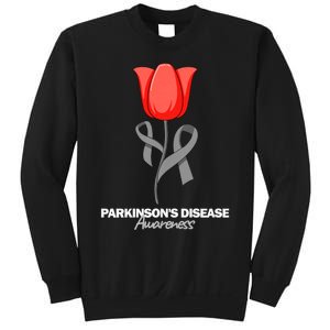 ParkinsonS Disease Awareness April Month Red Tulip Sweatshirt